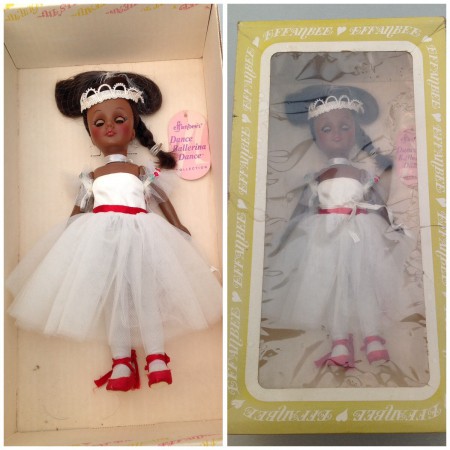 Ballerina pop in orginele doos "effanbee's"   € 35,00